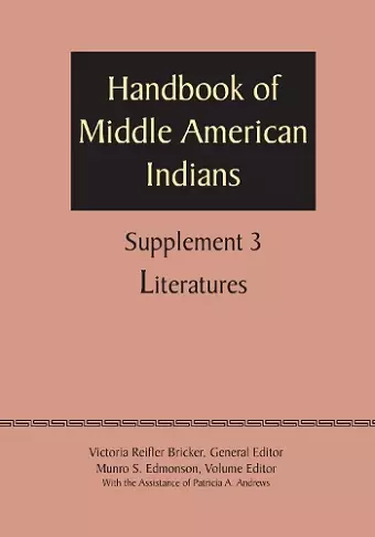 Supplement to the Handbook of Middle American Indians, Volume 3 cover