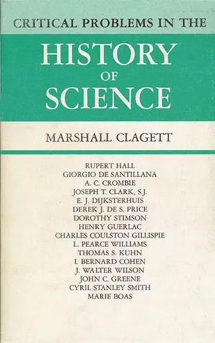 Critical Problems in the History of Science cover