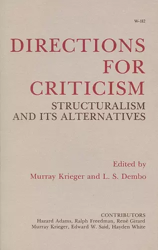 Directions for Criticism cover