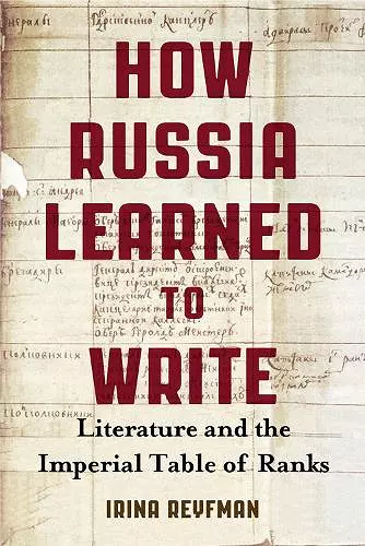 How Russia Learned to Write cover