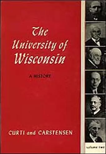 The University of Wisconsin, a History cover