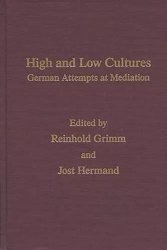 High And Low Cultures -Mov #14 cover