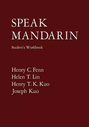 Speak Mandarin, Workbook cover