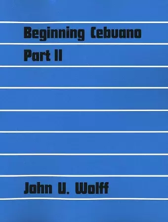 Beginning Cebuano, Part 2 cover