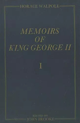 Memoirs of King George II cover