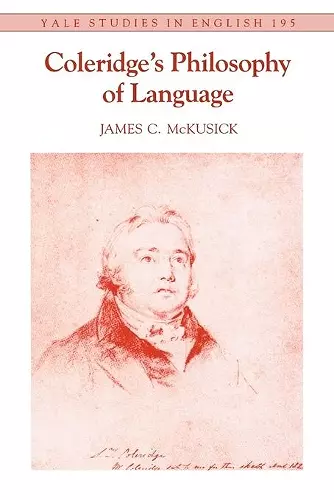 Coleridge's Philosophy of Language cover