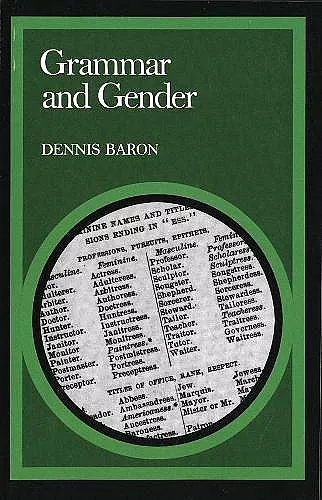 Grammar and Gender cover
