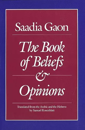 Saadia Gaon cover