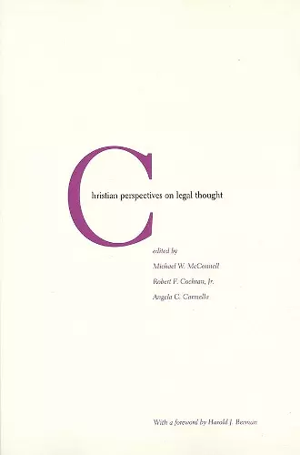 Christian Perspectives on Legal Thought cover