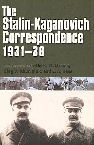 The Stalin-Kaganovich Correspondence, 1931–36 cover