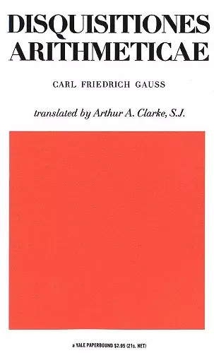 Disquisitiones Arithmeticae cover