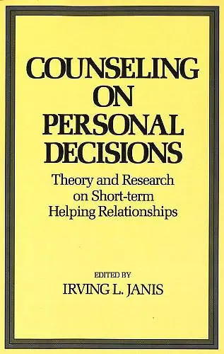 Counseling on Personal Decisions cover