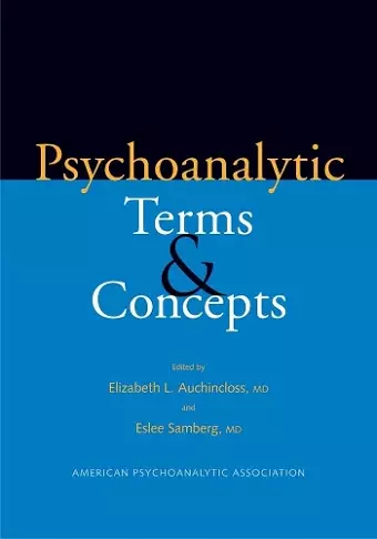 Psychoanalytic Terms and Concepts cover