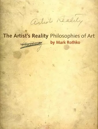 The Artist's Reality cover