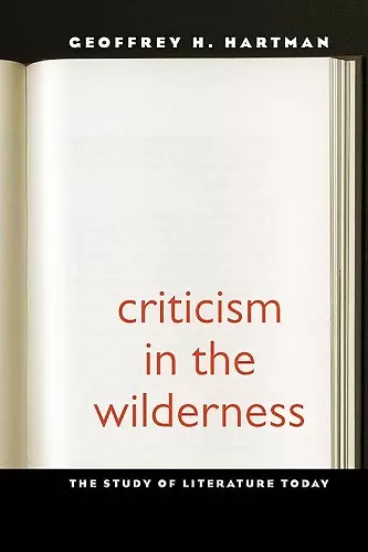 Criticism in the Wilderness cover