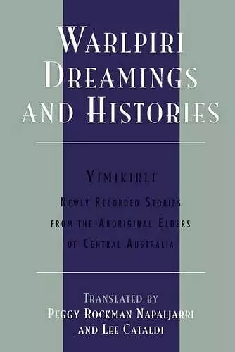 Warlpiri Dreamings and Histories cover