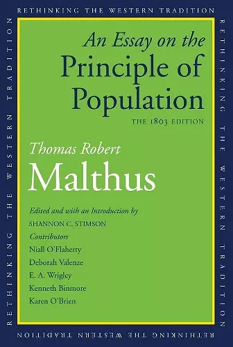 An Essay on the Principle of Population cover