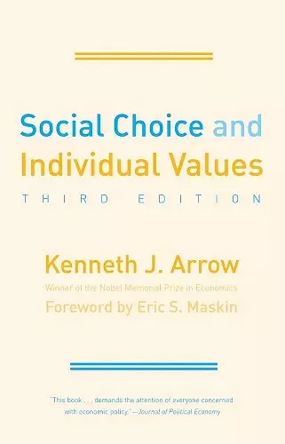 Social Choice and Individual Values cover