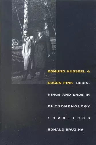 Edmund Husserl and Eugen Fink cover