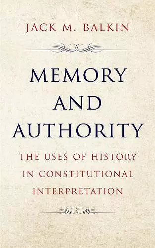 Memory and Authority cover