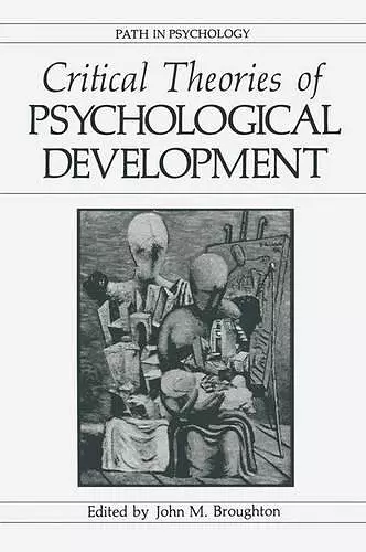 Critical Theories of Psychological Development cover