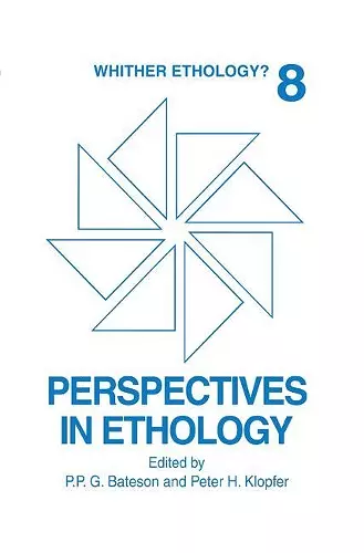 Perspectives in Ethology cover