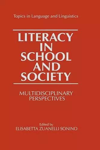 Literacy in School and Society cover