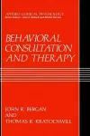 Behavioral Consultation and Therapy cover