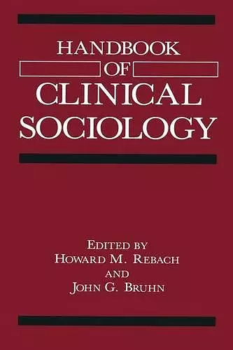 Handbook of Clinical Sociology cover