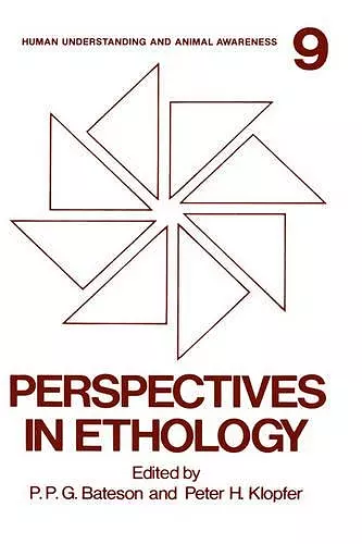 Perspectives in Ethology cover