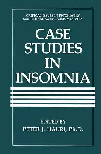 Case Studies in Insomnia cover