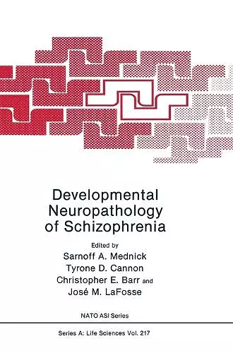 Developmental Neuropathology of Schizophrenia cover