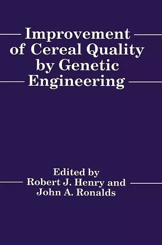 Improvement of Cereal Quality by Genetic Engineering cover