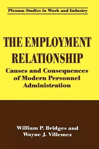 The Employment Relationship cover