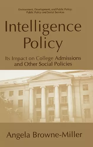 Intelligence Policy cover