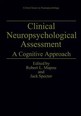 Clinical Neuropsychological Assessment cover