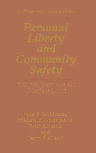 Personal Liberty and Community Safety cover