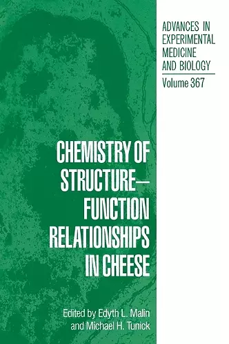 Chemistry of Structure-Function Relationships in Cheese cover
