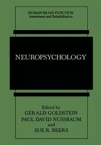 Neuropsychology cover