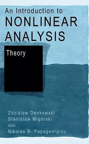 An Introduction to Nonlinear Analysis: Theory cover
