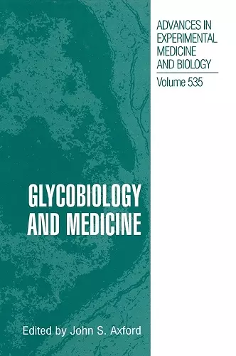 Glycobiology and Medicine cover