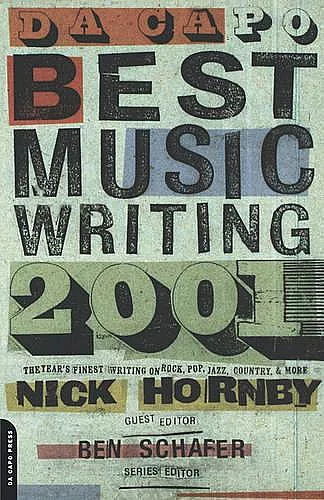 Da Capo Best Music Writing 2001 cover
