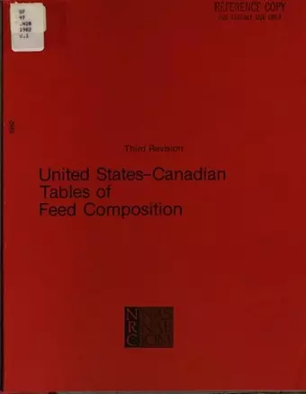 United States-Canadian Tables of Feed Composition cover