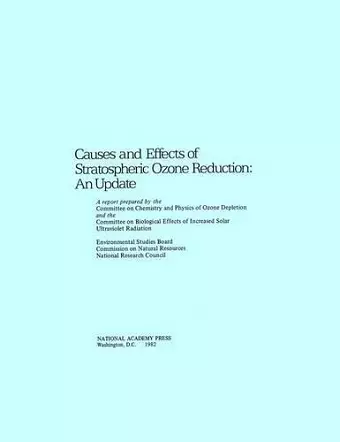 Causes and Effects of Stratospheric Ozone Reduction cover
