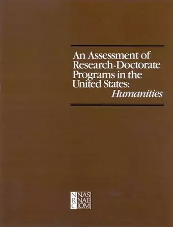 An Assessment of Research-Doctorate Programs in the United States cover