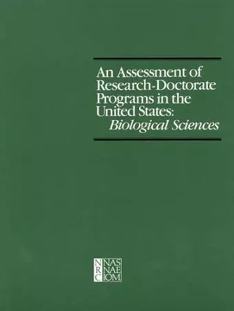 An Assessment of Research-Doctorate Programs in the United States cover