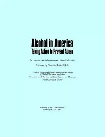 Alcohol in America cover