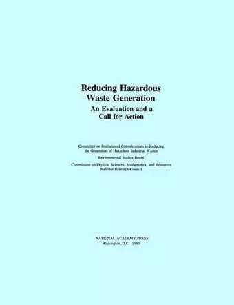 Reducing Hazardous Waste Generation cover
