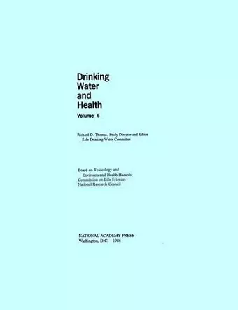 Drinking Water and Health, cover