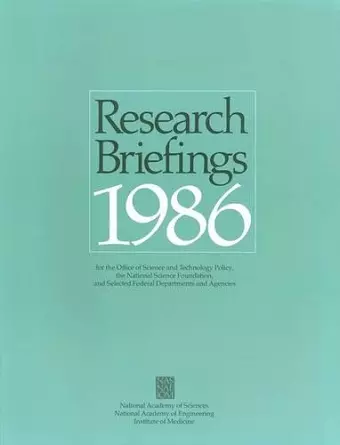 Research Briefings 1986 cover